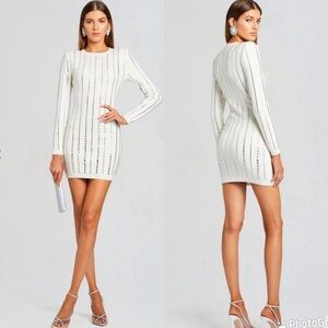 RETROFETE VIRGINIA EMBELLISHED KNIT DRESS